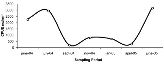 Graph of skate abundance, see caption