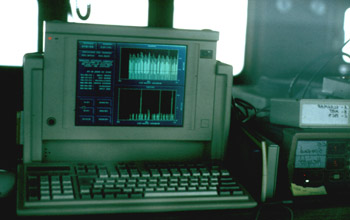 photo of at-sea computer