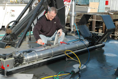 Photo of research sonar equipment