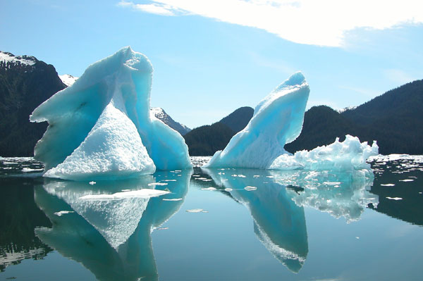 glaciers and icebergs